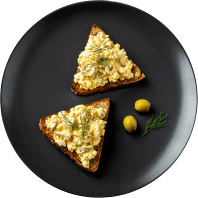 Bruschetta<br>z pastą jajeczną