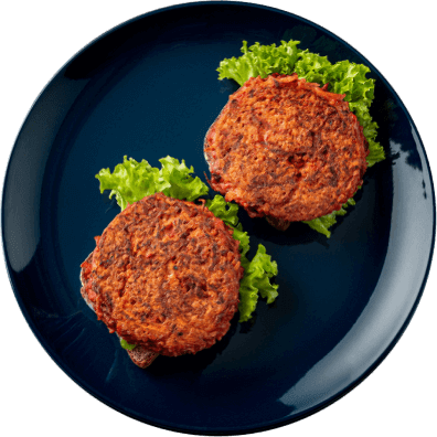 Wegeburgery<br>z soczewicą